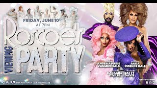 Jaida Essence Hall amp Angeria VanMicheals Roscoes RPDR All Stars 7 Viewing Party with Batty amp Kara [upl. by Akemor]