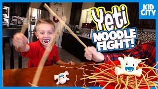 KCity Plays Yeti Noodle Fight Family Board Games SuperCut [upl. by Caryn]