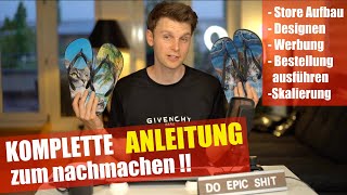 SHOPIFY CHALLENGE  personalisierte Produkte verkaufen  Shop erstellen 2020 deutsch TEIL 1 VON 3 [upl. by Laroc]