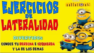 MINIONS EJERCICIOS DE LATERALIDAD REACCION DIVERTIDOS EDUCACION FISICA [upl. by Inajna448]