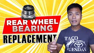 REAR Wheel Bearing Replacement DIY  How To Tacoma [upl. by Yerhpmuh692]