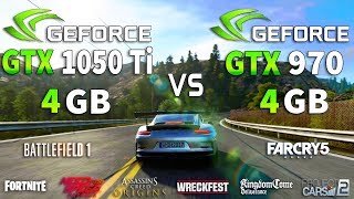 GTX 1050 Ti 4GB vs GTX 970 4GB Test in 8 New Games [upl. by Liederman]