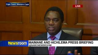 Maimane and Hichilema media briefing [upl. by Salomo707]