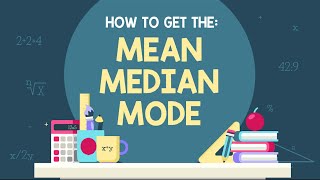 MEAN MEDIAN MODE  Math Animation [upl. by Caron]