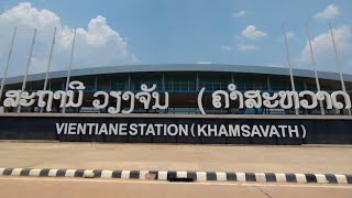 Train Station in Vientiane Laos [upl. by Trahurn322]