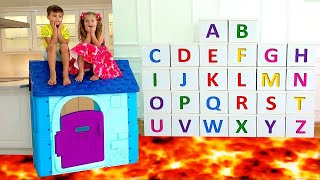 Roma and Diana learn the alphabet  ABC song [upl. by Sldney]