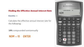 BA II Plus  Nominal amp Effective Rate Conversions [upl. by Delaine]