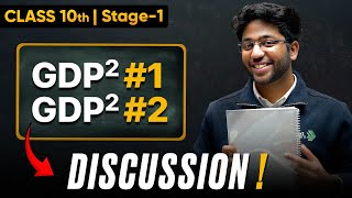 Class 10th GDP²  1 amp 2 Discussion 🔥  Shobhit Nirwan [upl. by Ggerg]