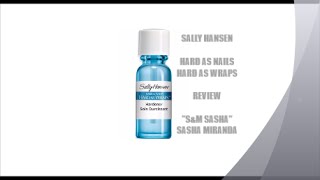 ☆Sally Hansen Hard As Nails Hard As Wraps Review☆ [upl. by Hutchins]