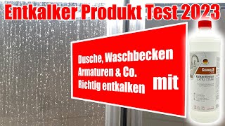 Kalk entfernen wie die Profis Dusche Waschbecken Armaturen Test CG3 Entkalker 2023 kalk entfernen [upl. by Drucilla]