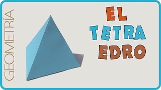 COMO HACER UN TETRAEDRO  How to make a tetrahedron [upl. by Liebman88]