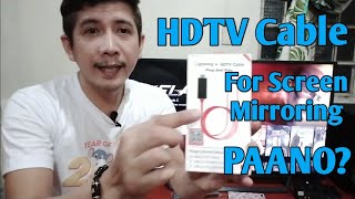 How to Connect Screen Mirroring Using HDTV Cable Only  From CP to Ordinary TV [upl. by Emirej]