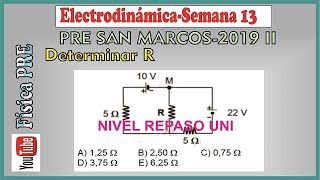 ElectrodinámicaEjercicio 7 semana 13Pre San Marcos [upl. by Akkire]