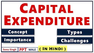 CAPITAL EXPENDITURE IN HINDI  Concept Types Importance amp Challenges  Project Management  ppt [upl. by Winther]