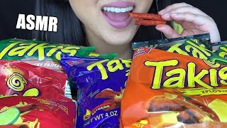 ASMR SPICY TAKIS CHIP PLATTER Eating Sounds Taste Testing Takis Flavors No Talking ASMR Phan [upl. by Harikahs]