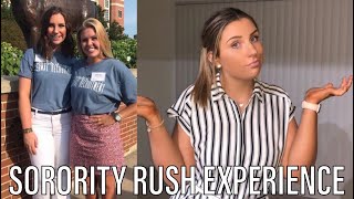 My Sorority Recruitment Experience  Dropped By All Houses TWICE [upl. by Ydissac]