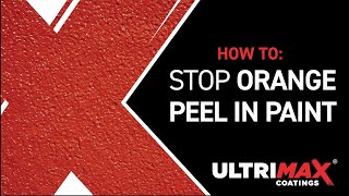 How To Stop amp Fix Orange Peel In Spray Paint [upl. by Elleinahc]