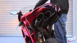 Extended Raw Sound Clip  Ducati 848 1098 1198 Toce Exhaust video by TST Industries [upl. by Ahsehat530]