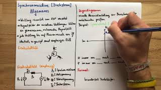 Synchronmaschine Drehstrom  Elektrotechnik [upl. by Lorette510]