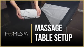 Massage Table Setup Tips  Portable Bed Demonstration  Homespa Beauty [upl. by Stephen868]