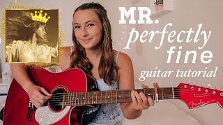 Taylor Swift Mr Perfectly Fine Guitar Tutorial from the Vault  Fearless Taylor’s Version [upl. by Janean]