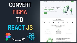 How To Convert Figma Design To React JS in 5 Minutes [upl. by Nohtahoj]