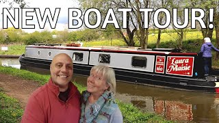 New Boat Tour  COME ONBOARD and take a look around our new Canal Narrowboat Tiny Home Episode 122 [upl. by Edge]