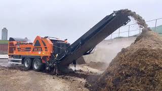 Doppstadt AK315 highspeed shredder processing a mixture of materials for Singleton Birch [upl. by Twyla]