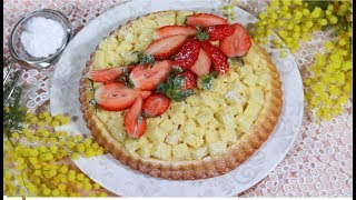 TORTA MIMOSA DEDICATA ALLE DONNE  Italian Mimosa Cake Recipe [upl. by Yeltsew]