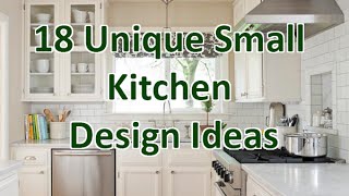 18 Unique Small Kitchen Design Ideas  DecoNatic [upl. by Anora138]