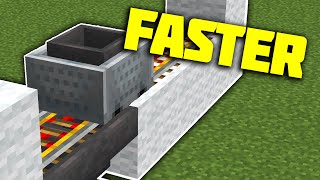 TWICE As Fast  Double Speed Hopper Minecart Unloader In Minecraft 1164 [upl. by Otit397]