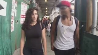 Video captures woman catcalled in NYC streets [upl. by Adnahs151]