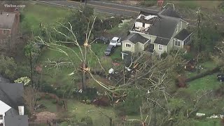 Special coverage after destructive tornado rips through Newnan Georgia [upl. by Strong530]