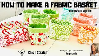 How to Make a Fabric Basket [upl. by Hsirk]