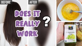 How To Grow Your Hair OVERNIGHT Tested  DIY Egg amp Coconut Oil Hair Mask for Hair Growth amp Shine [upl. by Val]