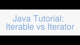 Java Iterable vs Iterator tutorial and code [upl. by Obmar495]