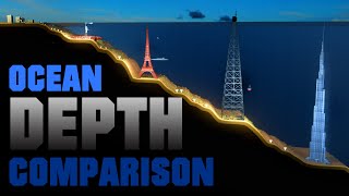 Ocean DEPTH Comparison 🌊 3D Animation [upl. by Aimahs565]