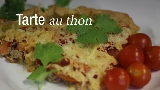 Tarte au thon  Recette de tarte  CuisineAZ [upl. by Ekle]