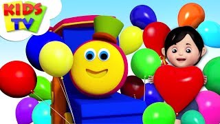 Balloon Song  Bob The Train Rhymes  Children Songs amp Cartoon Videos  Kids TV [upl. by Hanoj]