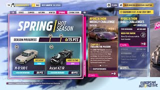 Forza Horizon 5 Spring Season  Festival Playlist Series 31 FULL GUIDE  European Automotive [upl. by Lananna616]