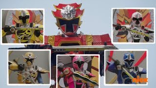 Ninja Steel  Ninja Steel Ultrazords First Megazord Fight  Power Rangers Official [upl. by Gnilsia]