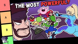 The Smash Ultimate CANONICAL Power Tier List [upl. by Ecidna]