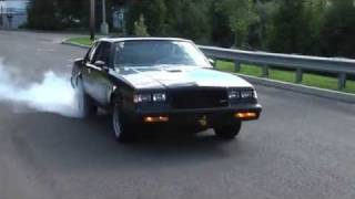 Buick Grand National New TransmissionConverterBurnout [upl. by Atnauq]