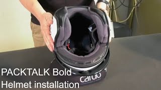 PACKTALK Bold Helmet Installation [upl. by Tibbetts]