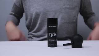 How to Use Toppik Applying Hair Fibers with Spray Applicator [upl. by Jauch203]