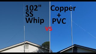 102 SS Whip vs Homemade CB Radio Base Antenna [upl. by Adnyc]