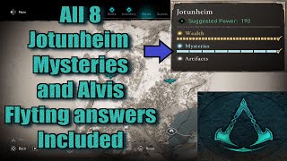 Assassins Creed Valhalla All Jotunheim Mysteries Locations guide [upl. by Swart]