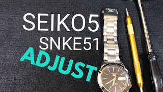 セイコー5 ベルト調整 SEIKO5 SNKE51 ADJUST [upl. by Cissiee]