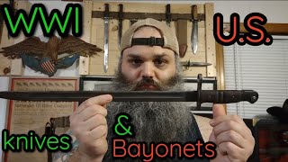 US Knives and Bayonets of WWI [upl. by Lemrej]