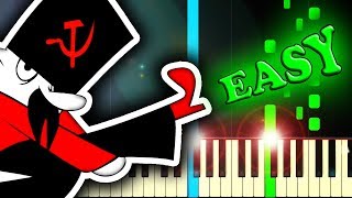 MOSKAU  Easy Piano Tutorial [upl. by Arbe]